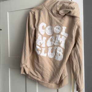 Little bipsy Tan Cool Mom Club Hoodie